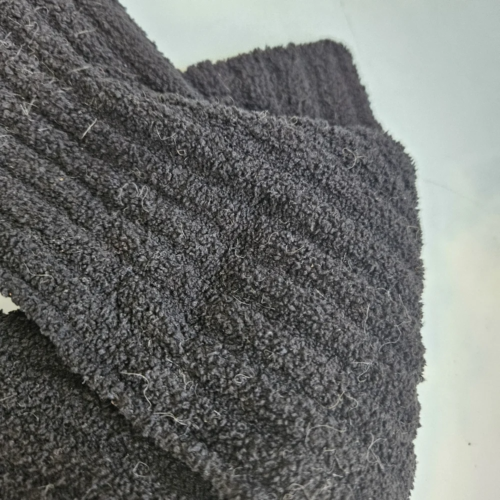 H&M Men's Black Ribbed Scarf